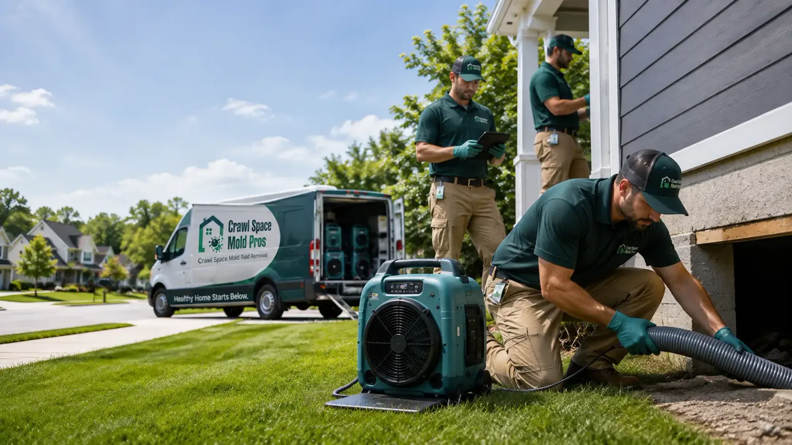 Crawl Space Mold Removal in Yorktown, IN